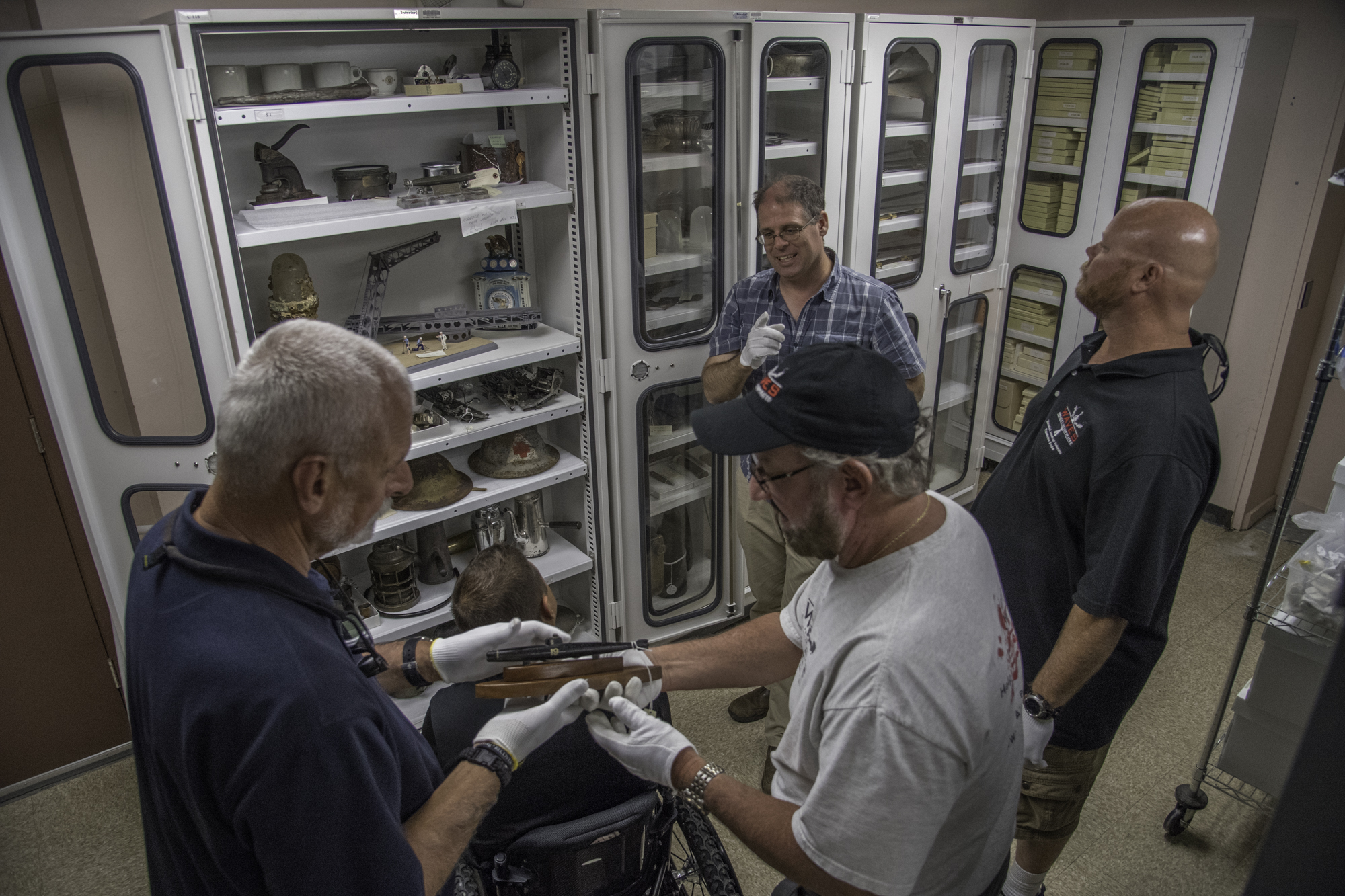 Artifacts salvaged from the ship.
