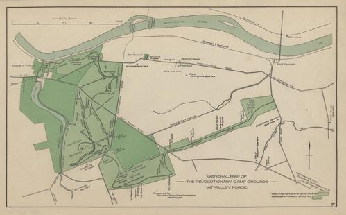 General Map of the Revolutionary Campground at Valley Forge