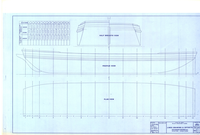 Scow schooner Alma : plan package : includes 4 original drawings produced by Tri-Coastal Marine, Inc., and one drawing of lines and offsetts by Bill Doll ; sponsored by the National Maritime Museum Association. Plans package (1 title sheet, 5 plans sheets) dated May 1987-Feb. 1989 for the 1891 scow schooner Alma.