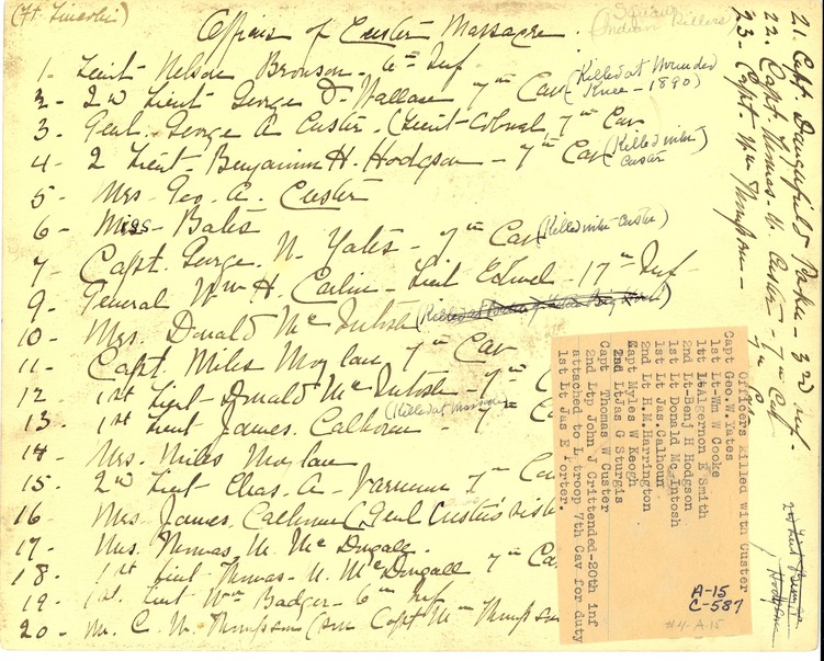 Officers and Ladies at Fort Lincoln, Dakota Territory