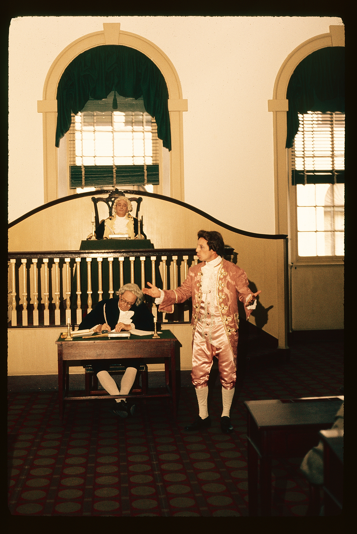 Congress Hall. Interior. First floor, House Chamber. Looking northwest. Bar Association re-enactment.