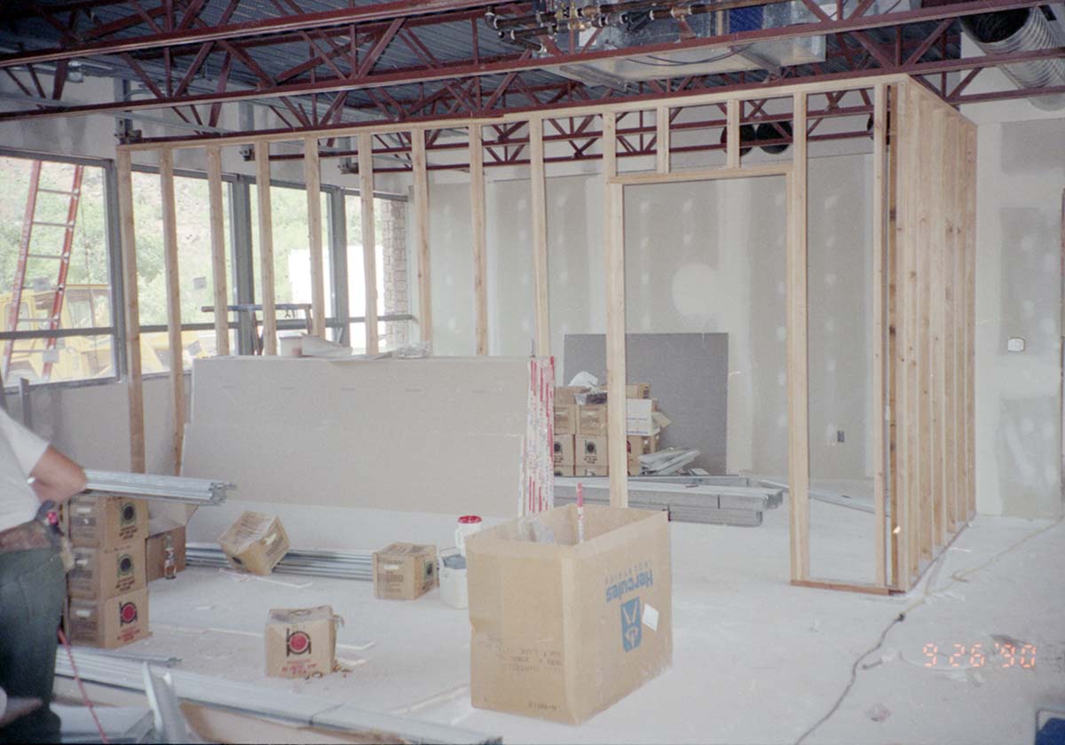 Construction of headquarters addition.