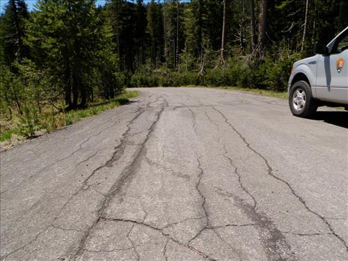 Asphalt condition on Stone House Road, CRLA