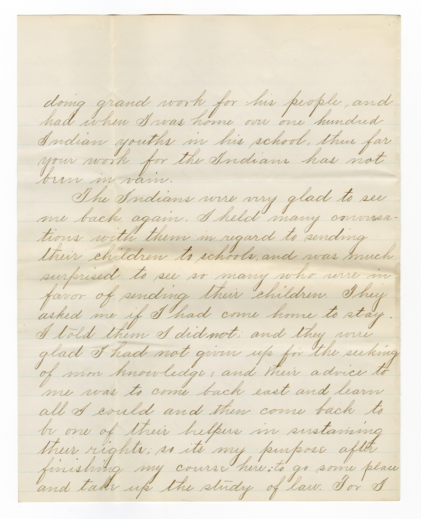 Manuscript letter