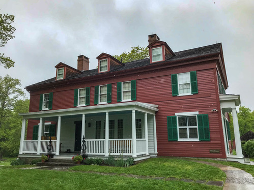 Weir House on a rainy day