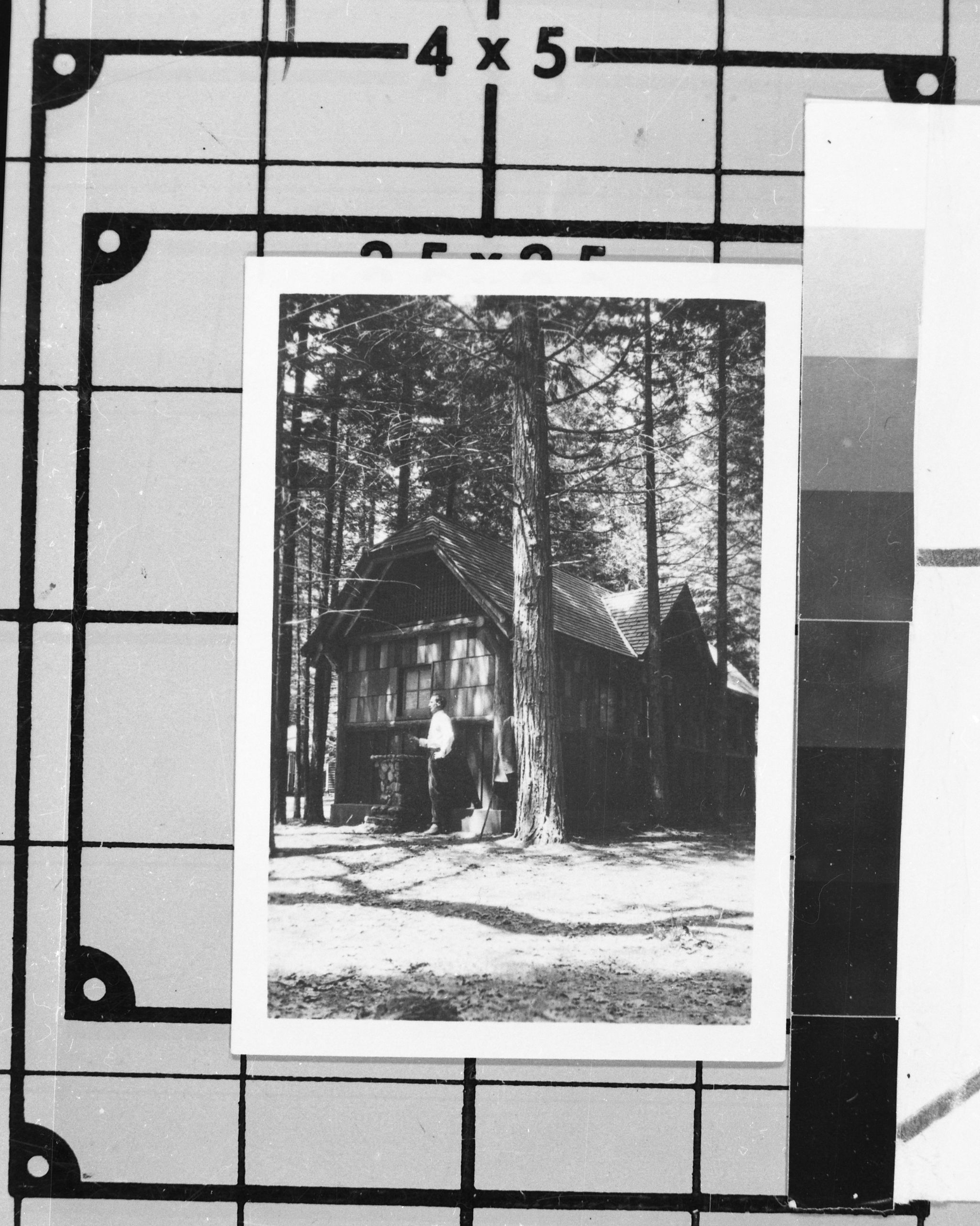 Yosemite Lodge, Mens & Ladies Lavatory Bldg. B-12. Photo donated by Audrey Harris. See also Y.N.P. Co. binders - 1923.