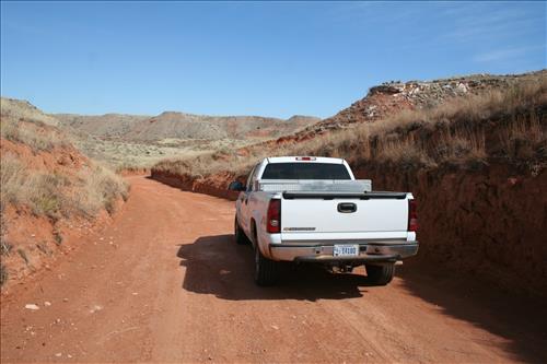 road conditions 1 at LAMR in Feb 2009
