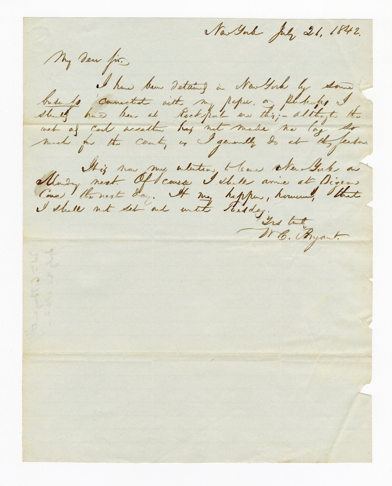 Manuscript letter