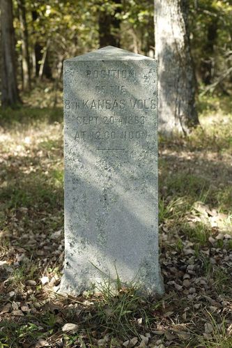 8th Kansas Volunteer Infantry Regiment Marker