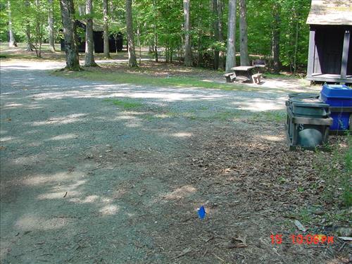 Installation of new sewer system in Camp 3 at Prince William Forest Park in August 2010