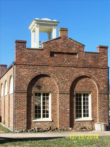 Repairs Completed at teh John Brown Fort, historic Fire Engine House, Lower Town, Harpers Ferry NHP/NPS, December 2014.