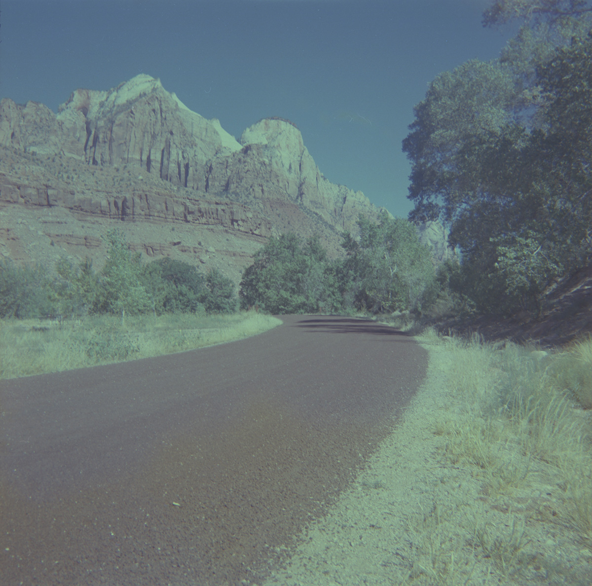 Chipsealing of Zion roads.