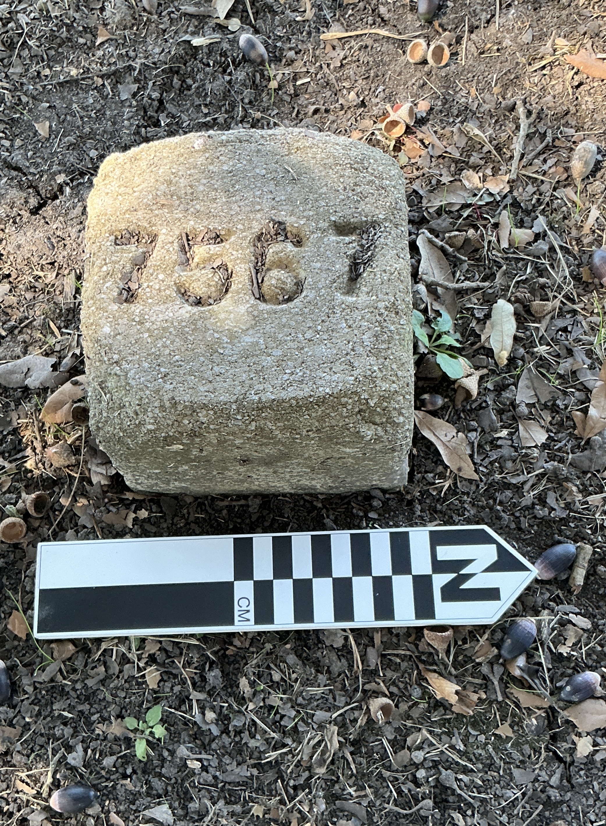 Extra image of flat marble marker