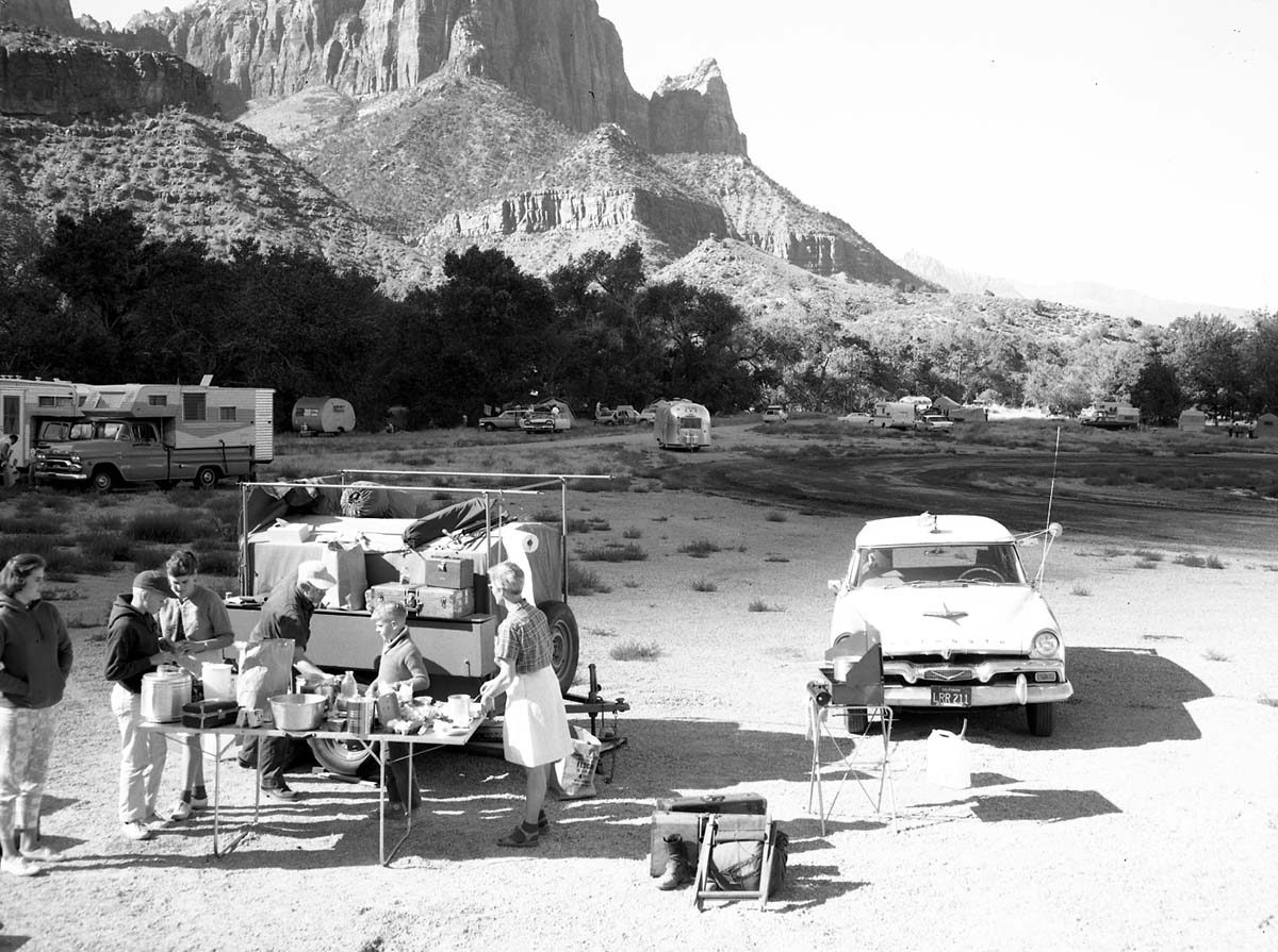 Camping overflow in South Campground.