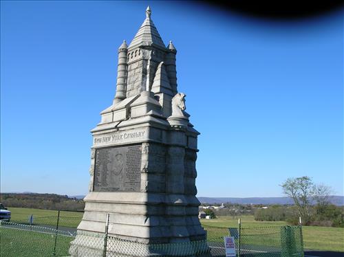 6th New York Cavalry Monument at Gettysburg National Military Park in November 2007