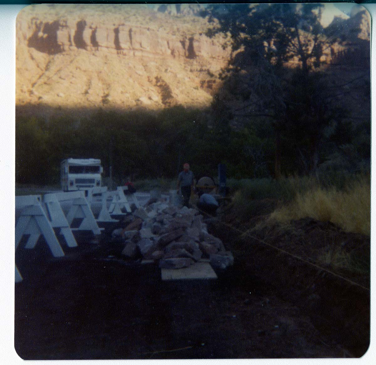 Personnel performing maintenance activities.