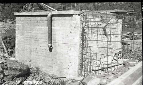 Oak Creek water system, water storage reservoir - concrete and rebar.