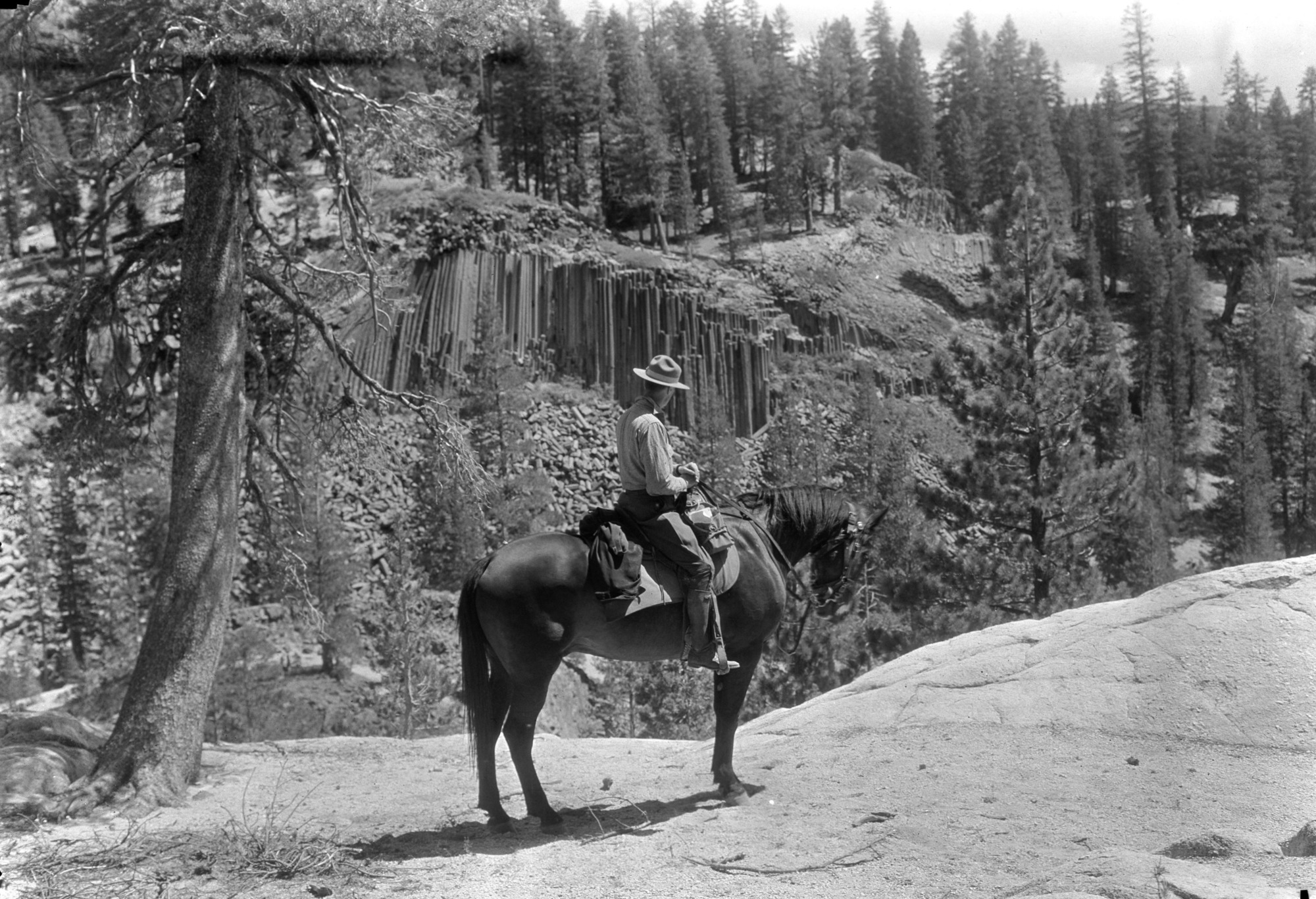 Supterintendent W.B. Lewis & Devil Postpile.