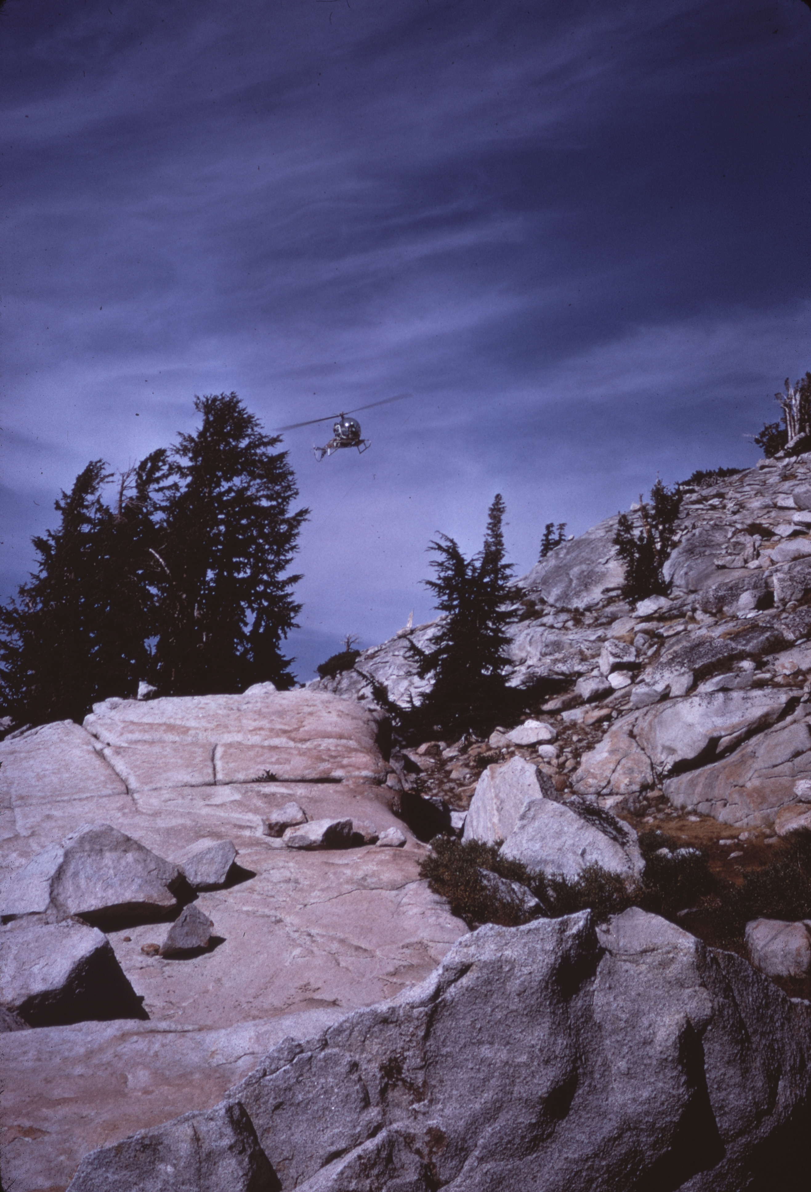 SAR helicopter in flight