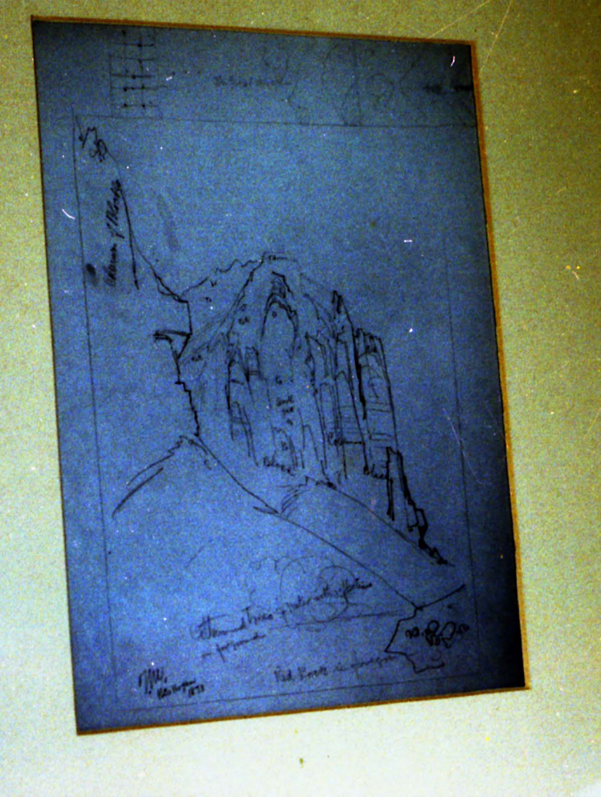 Color Photos of a temporary art exhibit.