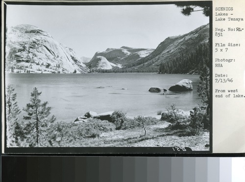 From west end of lake.