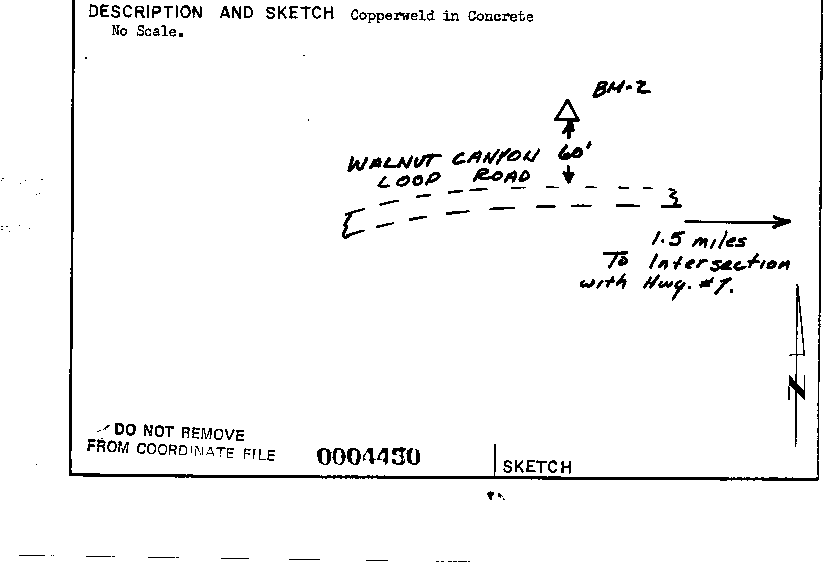 00004450 Survey Monumentation Sketch