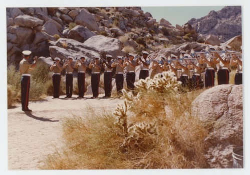 Black and white image of USMC Commandant's Picnic