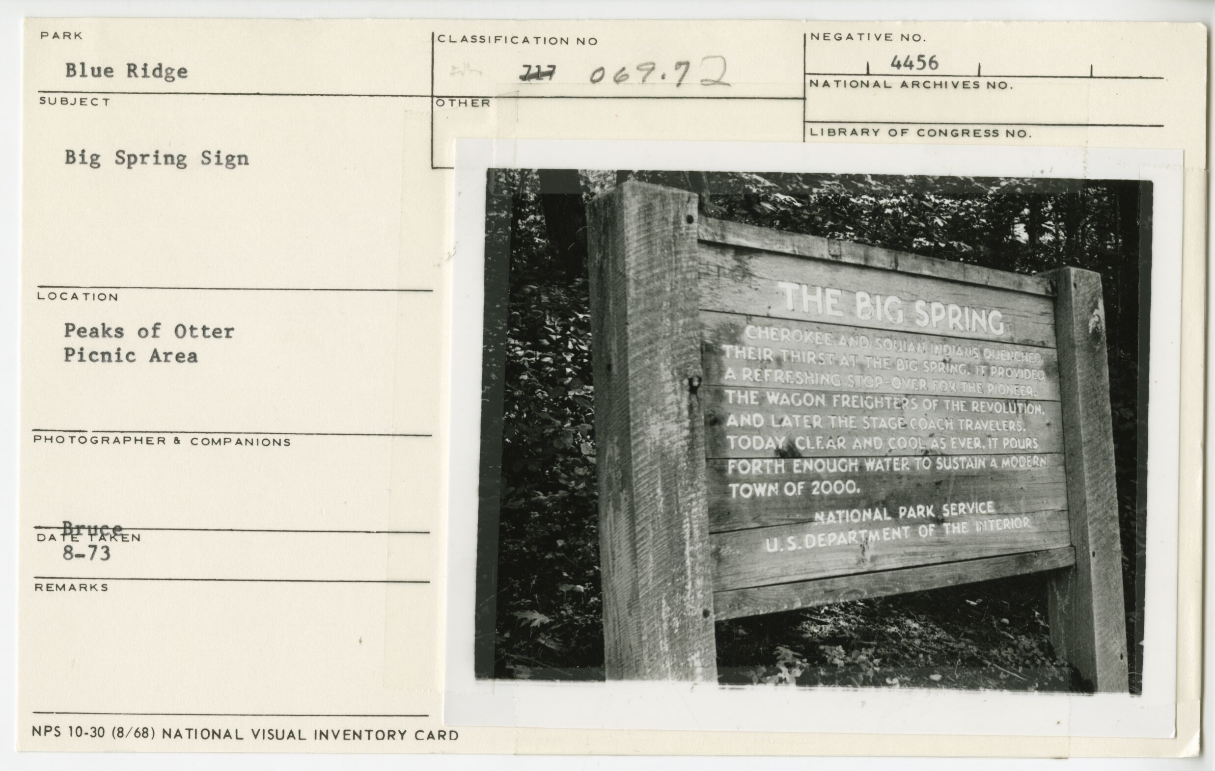 Big Spring interpretive sign