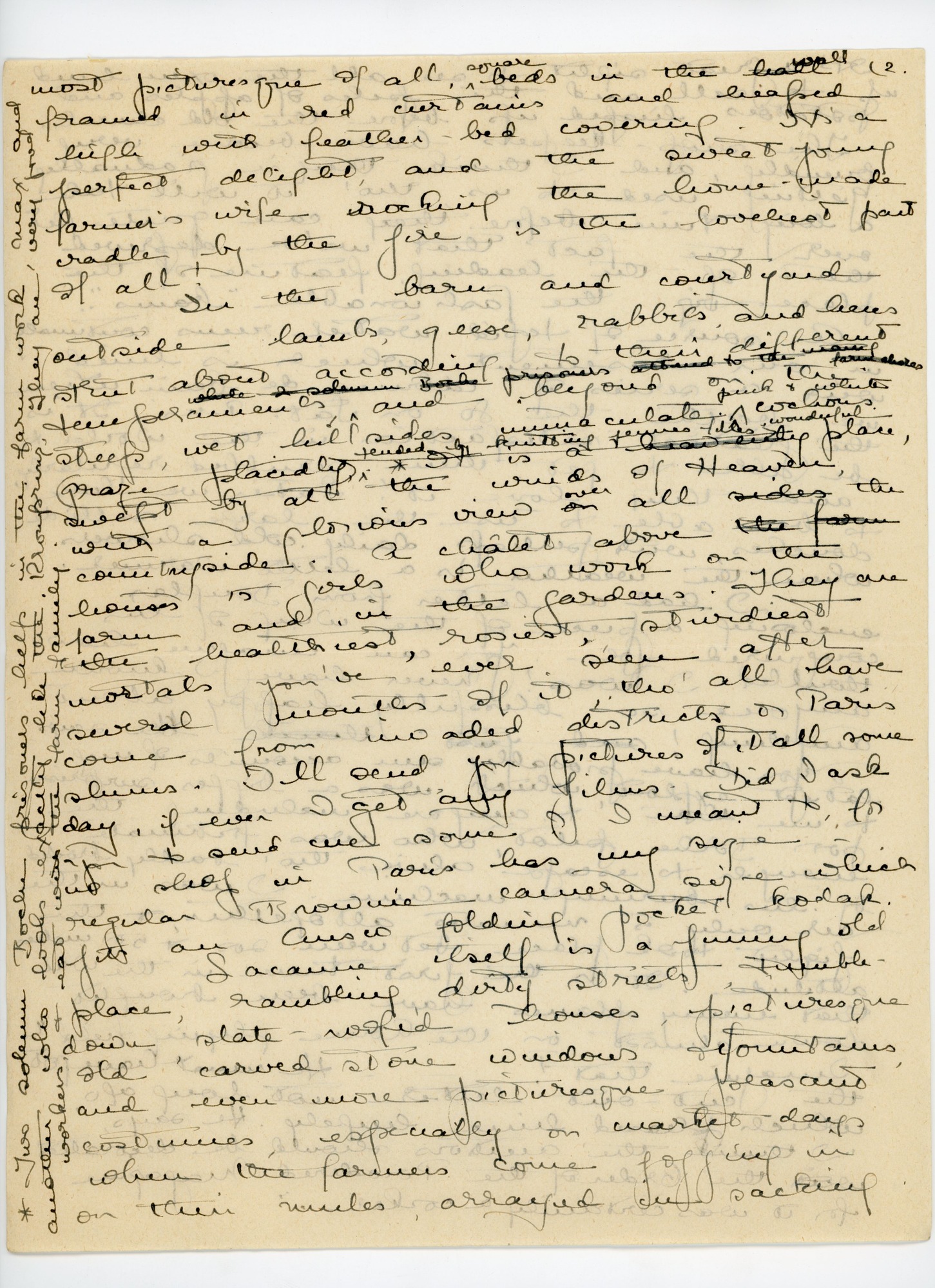 Manuscript letter