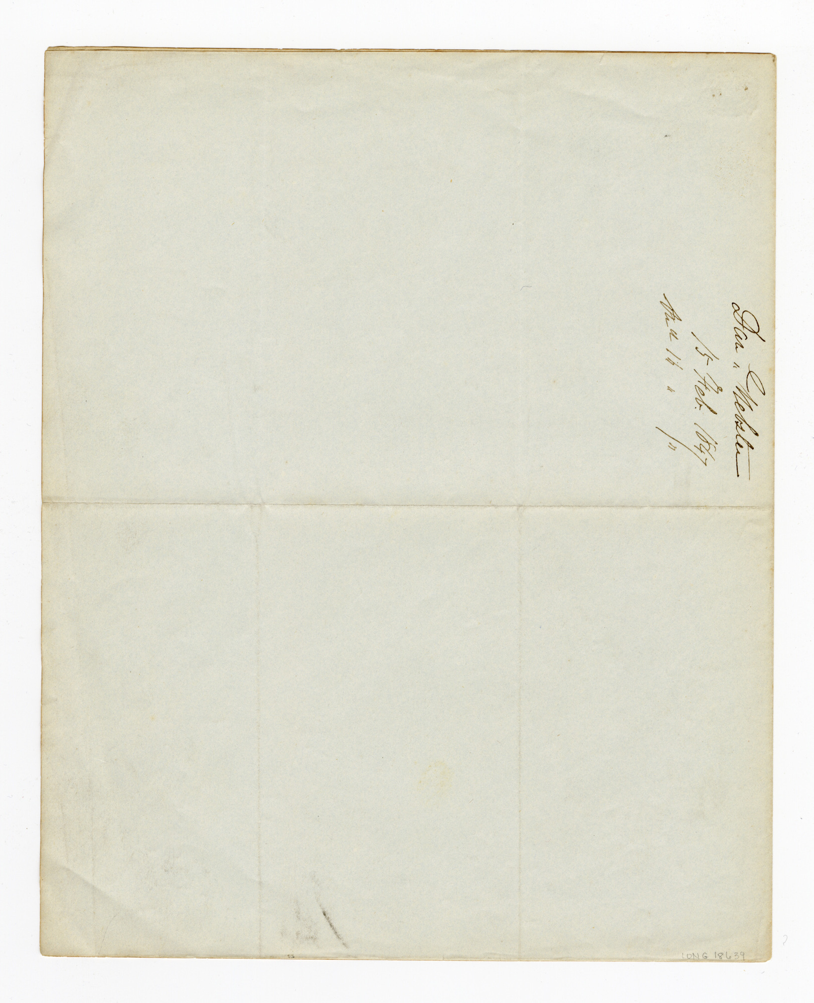 Manuscript letter