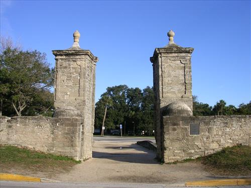 St. Augustine City Gates at Castillo de San Marcos National Monument in January 2008