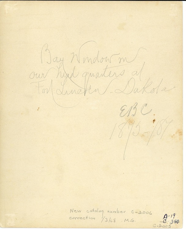 Guitar in Front of the Bay Window in Custer's Sitting Room, Fort Abraham Lincoln