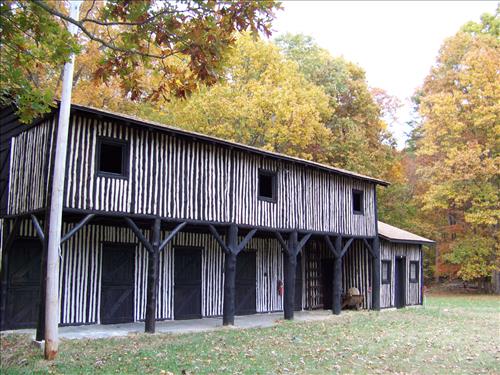 Repair of historic horse stable at Prince William Forest Park