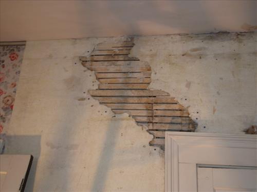 Stabilization of ceiling plaster Truman home. stabilize ceiling plaster of the Truman home ceilings