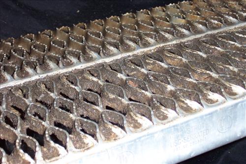 Identification of worn stair treads at JECA in January 2008