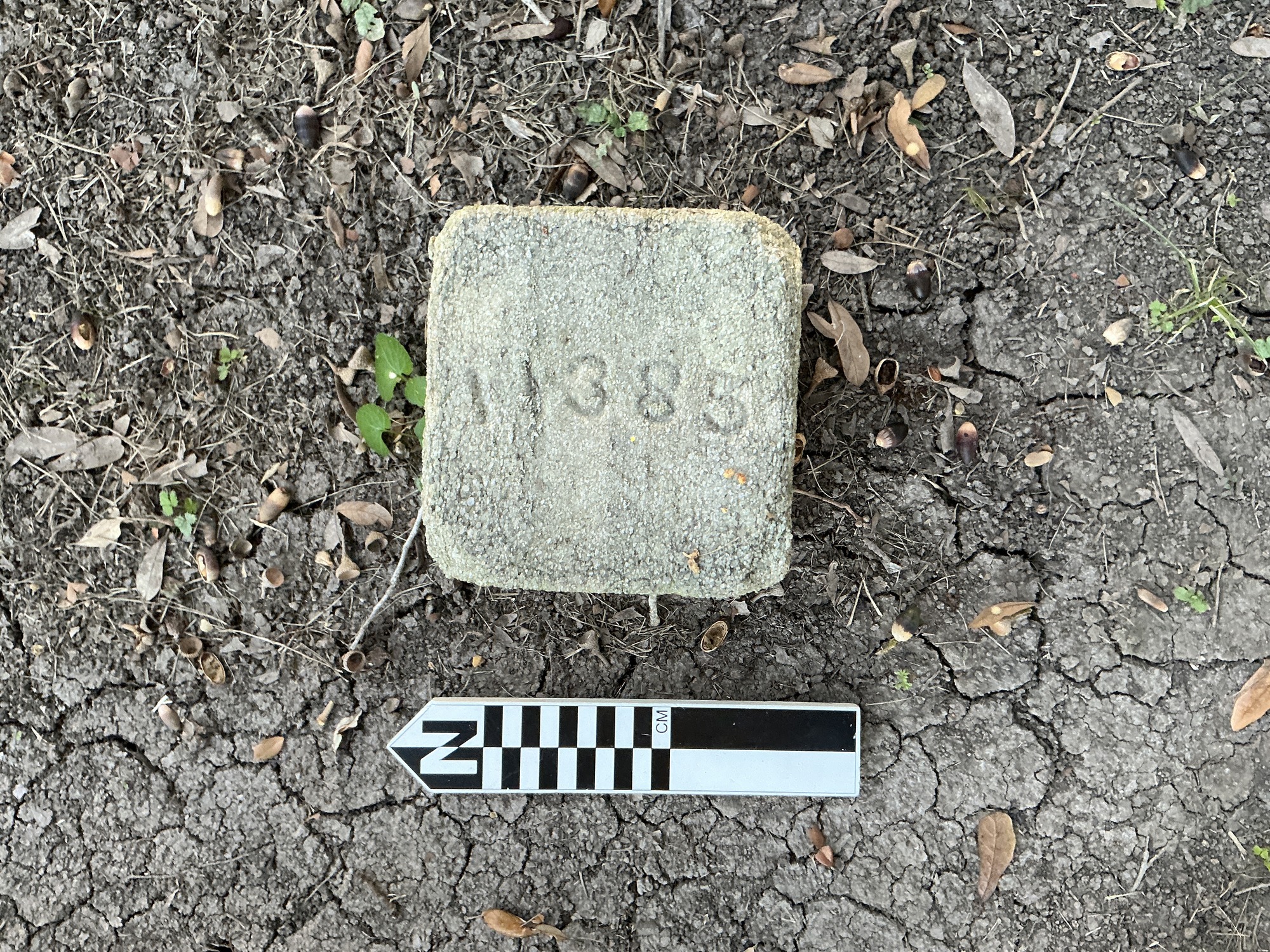 Extra image of flat marble marker