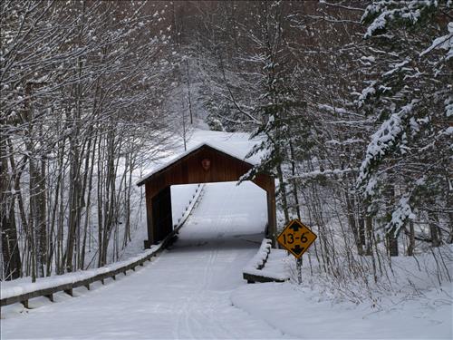 SLBE 7 Pierce Stocking Scenic Drive - Covered Bridge - Winter