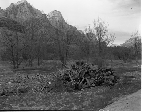 Samuel Crawford property with trash heaps.