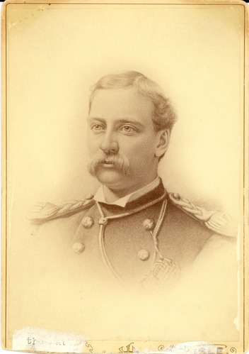 Drawing of Captain George Yates in Dress Uniform