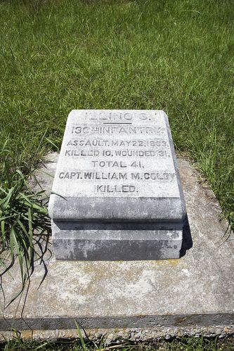 130th Illinois Infantry Position Marker