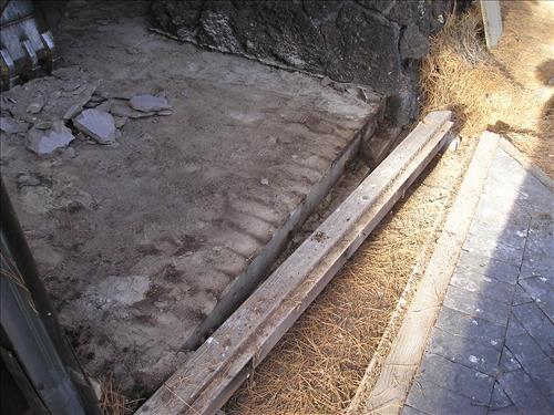 Sunset Crater ARRA Project Photos Replace Sidewalks