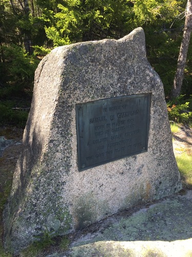 Champlain Plaque,
Acadia National Park