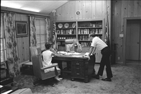 President Johnson in his office at the LBJ Ranch, Lyndon B. Johnson National Historical Park, 2016.. Date unknown.