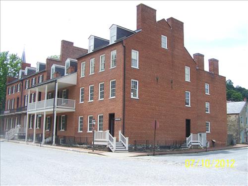 Project Painting occurred inside buildings 3, 8, 9, and 10 in Lower Town, Harpers Ferry, West Virgina.