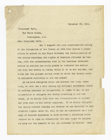 Typed letter