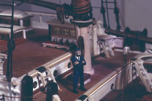 Miniature figures from the model of Kohala (built 1901; barkentine, 4m), 1984 April 25