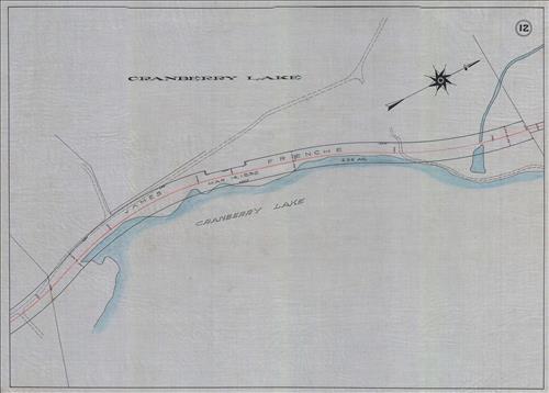52413.LK--Property Map--Sussex Railroad Company--Waterloo to Cranberry Lake, NJ
