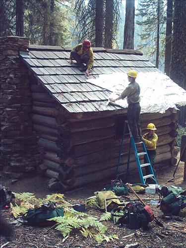 Giant wildfire used for resource benefit, Sequoia and Kings Canyon National Parks, summer 2003