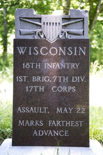 18th Wisconsin Infantry Position Marker