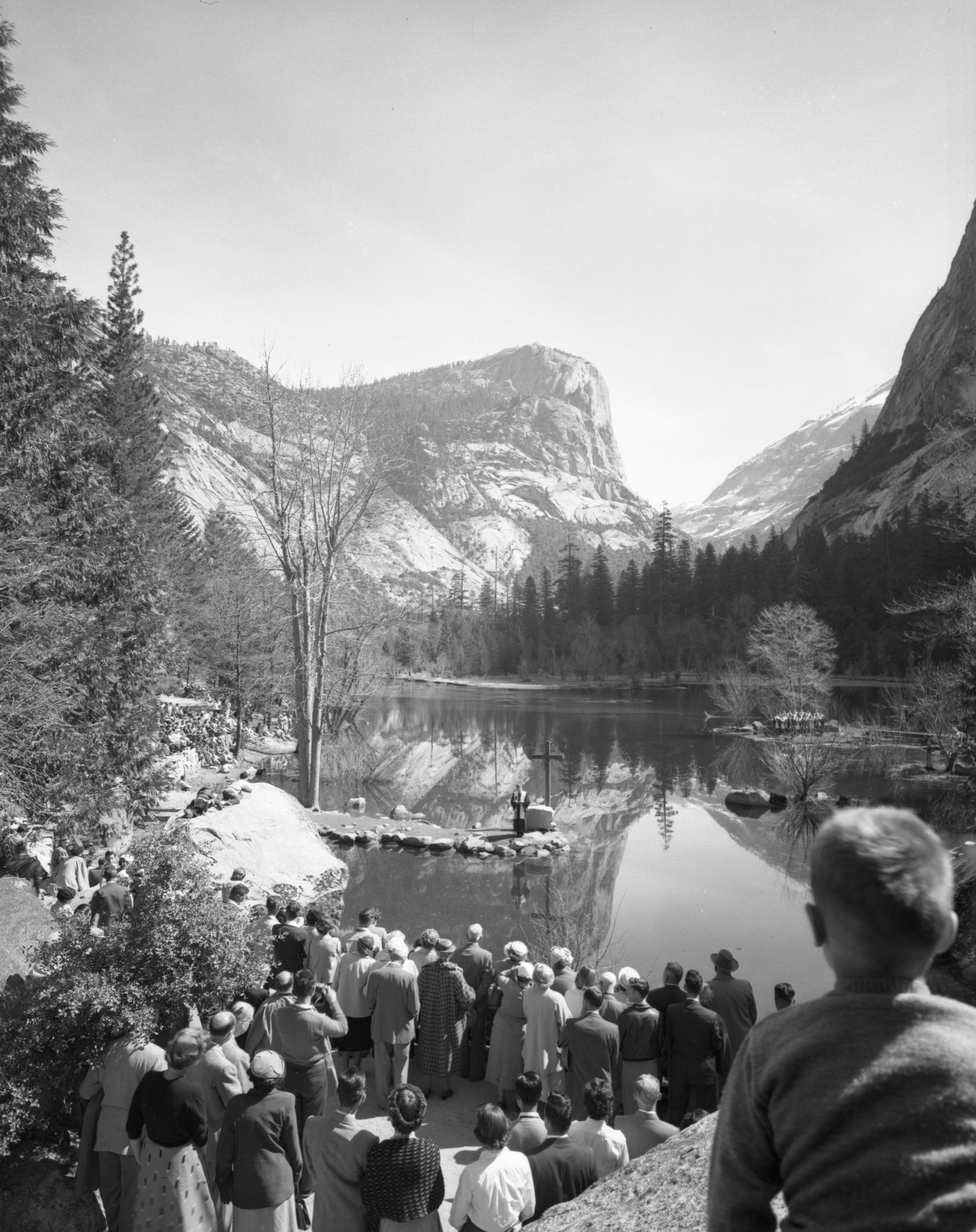 Mirror Lake on Easter Sunday.